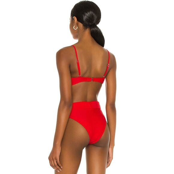 Camila Coelho Swimsuit Womens XS Red Paulista One Piece Cutout Monokini Swimwear - Picture 2 of 10
